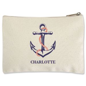 Anchor Zippered Pouch - Small