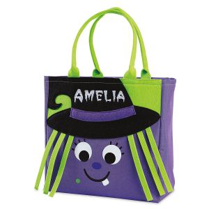 Wanda the witch Halloween tote front