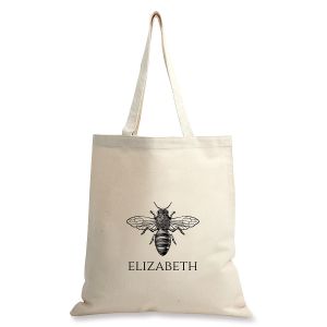 Bee Personalized Canvas Tote 