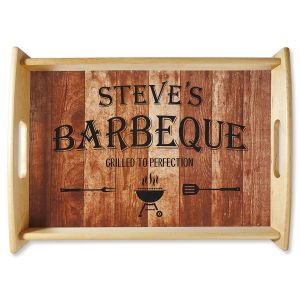Personalized Barbeque Serving Tray 