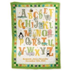ABC Personalized Baby Quilt 