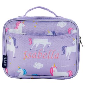 Purple Unicorn Personalized Lunch Tote