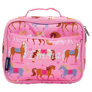 Personalized Horse with Saddle Lunch Bag