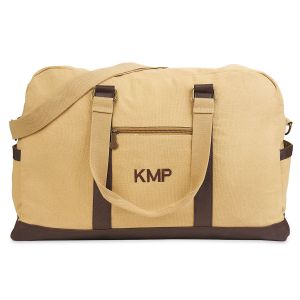 Large Canvas Personalized Duffel Bag