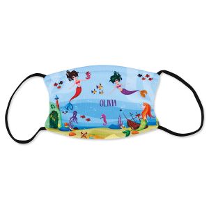 Personalized Mermaid Kids Face Mask