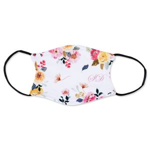Personalized Adult Light Floral Mask
