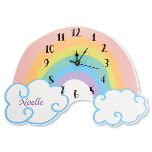 Personalized Rainbow Wall Clock