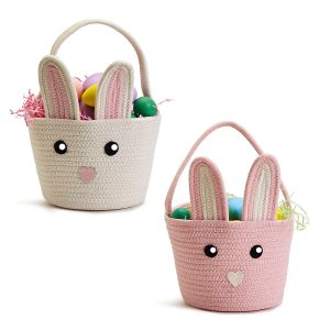 Personalized Hand Crafted Bunny Baskets