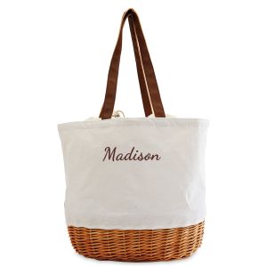 Coronado Canvas & Willow Personalized Basket - Name