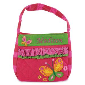 Personalized Butterfly Quilted Purse by Stephen Joseph®