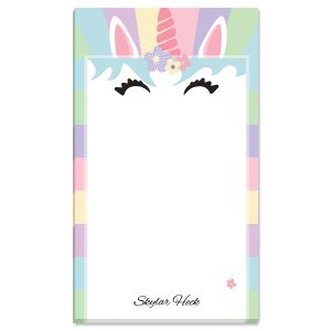 Personalized Rainbow Unicorn Notepad