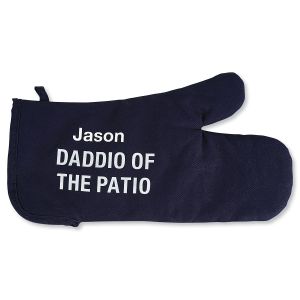 Personalized Daddio of the Patio Oven Mitt