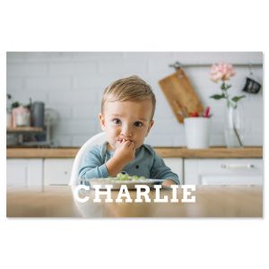 Large Name Personalized Photo Placemat