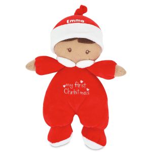My First Christmas Personalized Brunette Doll 