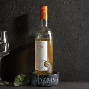 Marble Wine Personalized Coaster