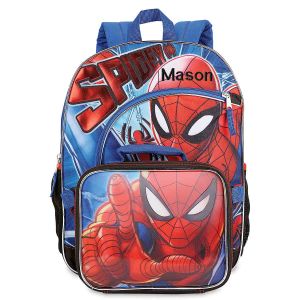Spiderman Personalized Backpack & Detachable Lunch Bag