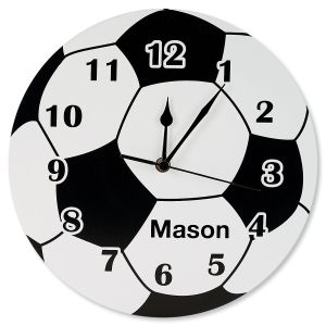 Soccer Ball Personalized Clock