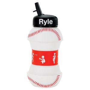 Baseball Collapsible Personalized Water Bottle 