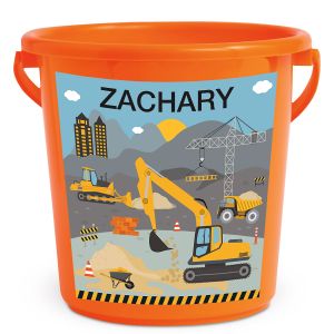 Construction Personalized Beach Bucket