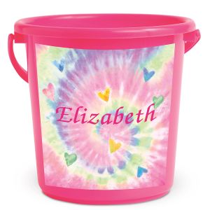Tie Dye Personalized Beach Bucket