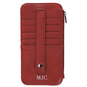 Red Marie Personalized Credit Card Sleeve