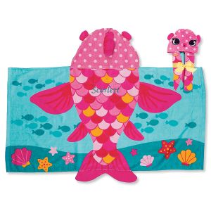 Hooded Fish Personalized Towel by Stephen & Joseph®