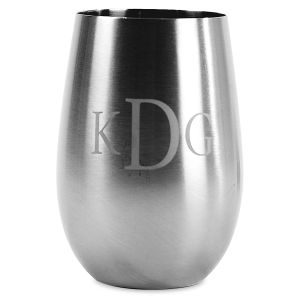 Monogrammed Stainless Steel Tumbler