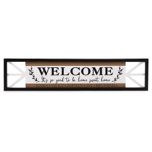 Welcome Personalized Wall Décor Sign - 5 Names