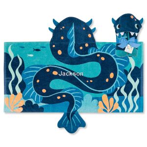 Sea Monster Personalized Hooded Towel by Stephen Joseph®