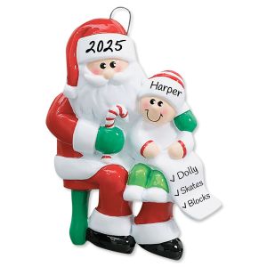 Santa's List Personalized Christmas Ornament