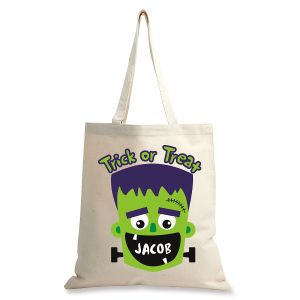 Frankenstein Personalized Halloween Canvas Tote