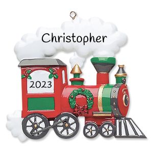 Train Christmas Personalized Ornament