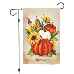Fall Personalized Garden Flag