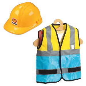 Construction Personalized Vest & Hard Hat