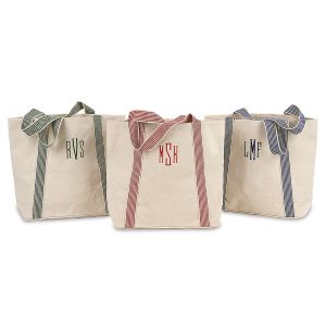 Great Stripes Personalized Tote Bag