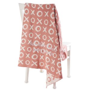 Pink XOXO Personalized Blanket