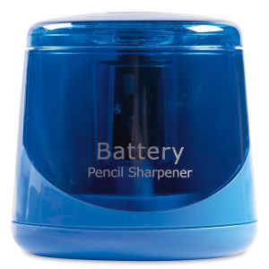 Blue Battery Operated Pencil Sharpener 