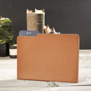 Bonded Leather Personalized File Folder