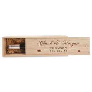 Wood Wine Personalized Bottle Box