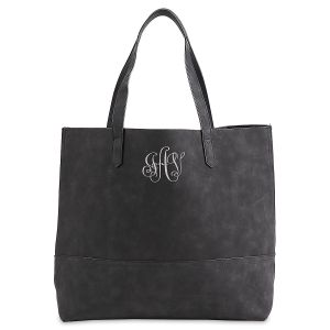 Black Monogrammed Taylor Tote