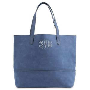 Navy Monogrammed Taylor Tote