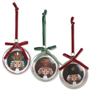 Glass Nutcracker Ornaments