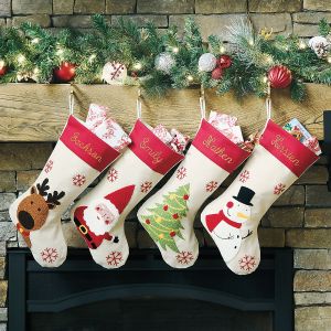 Christmas Tufted Personalized Stockings