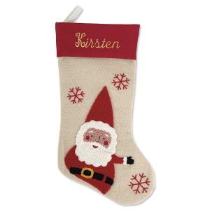 Santa Personalized Tufted Stockings