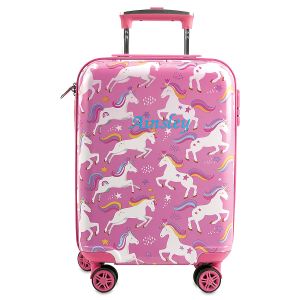 Unicorn Personalized Hard Shell Rolling Luggage for Kids
