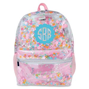 Flower Shop Confetti Personalized Backpack