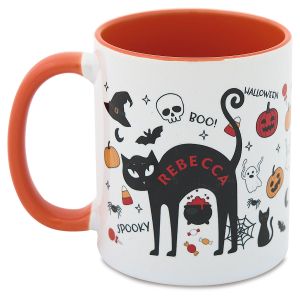 Cat Personalized Halloween Mug