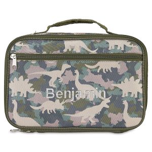 Dino Camo Personalized Lunch Tote - Name