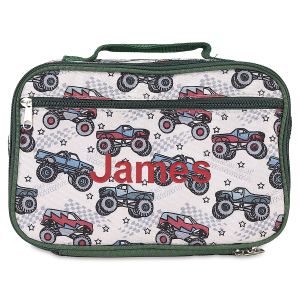 Monster Truck Personalized Lunch Tote