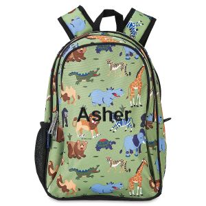 Wild Animals Personalized Backpack
